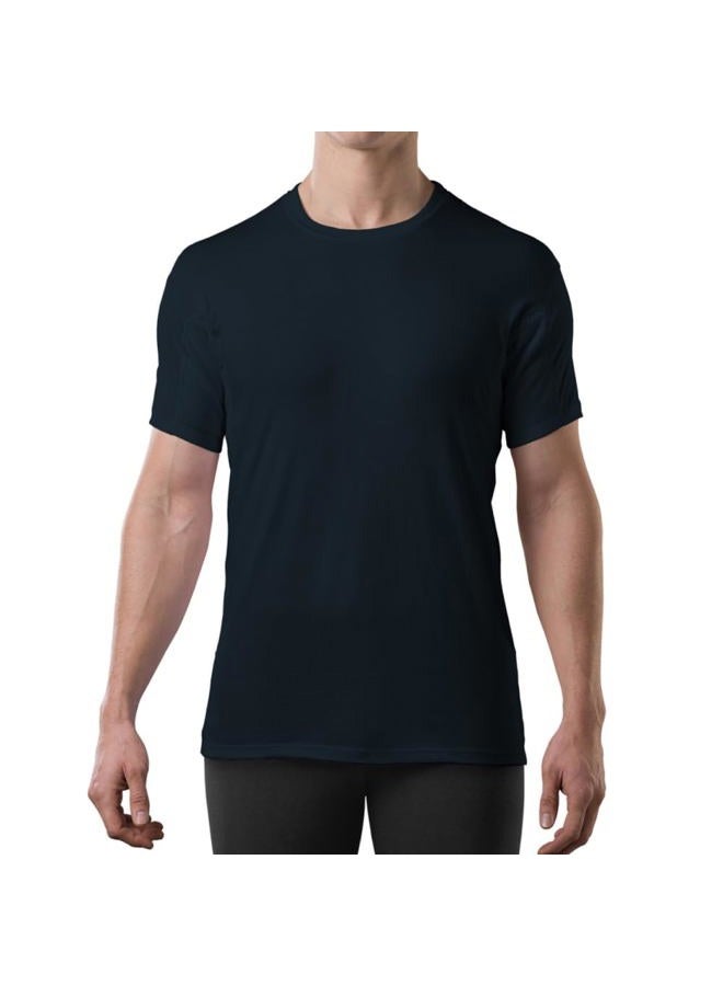 THOMPSON TEE Sweatproof Undershirt for Men with Underarm Sweat Pads (Original Fit, V-Neck) (Black, Large) - Image 1