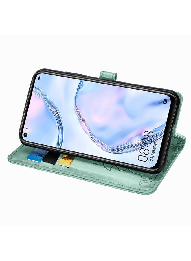 Zaboon Case For Huawei P40 Lite/Nova 7i/Nova 6se Cute Cat and Dog Embossed Horizontal Flip Leather Case with Bracket / Card Slot / Wallet / Lanyard - Image 4