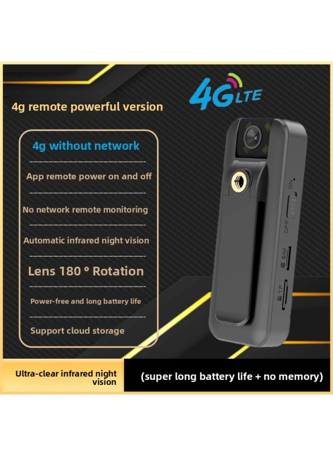 Generic Law Enforcement Recorder Recording Pen With Video Recording DV Recording Function All-in-one Machine Anti-shake Recording Pen HD Sports Wholesale-Body Color:F9-4g Powerful Version Without Memory [no Plug-in + No Network Remote Monitoring + App Remote Switching + High-definition Night Vision] - Black - Official Standard  - Image 1