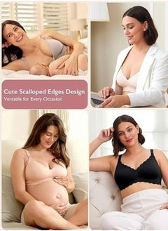 Momcozy YN46 Jelly Strip Support Comfort Maternity Nursing Bra, Grey  - Image 2