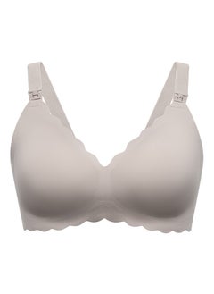 Momcozy YN46 Jelly Strip Support Comfort Maternity Nursing Bra, Grey  - Image 1