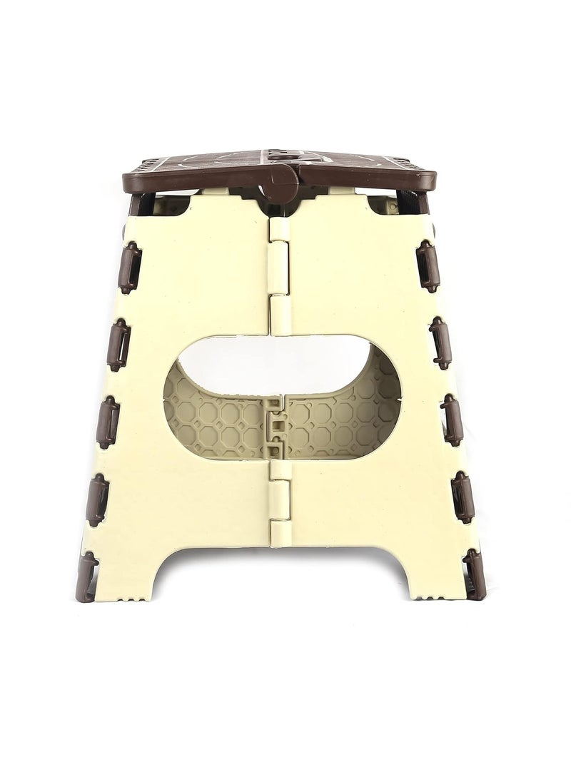 Hevea Hevea Plastic Durable Stool for Home & Garden (Brown Color) Set of 2  - Image 3