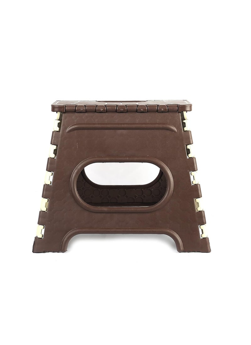 Hevea Hevea Plastic Durable Stool for Home & Garden (Brown Color) Set of 2  - Image 2