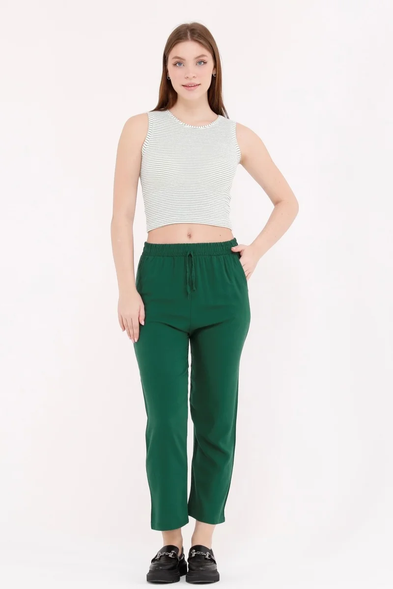 SFG Life Moda Sfg Life Fashion Women's Viscose Pocket Fabric Trousers