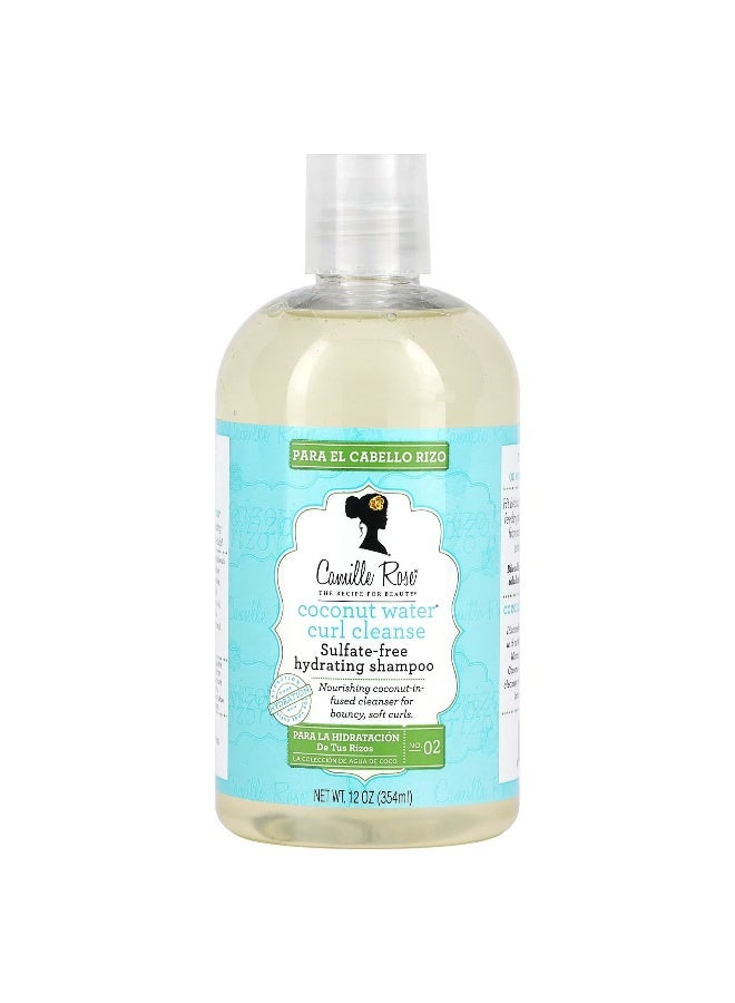 Camille Rose, Coconut Water Curl Cleanse, Hydrating Shampoo, 12 oz (354 ml) - Image 1