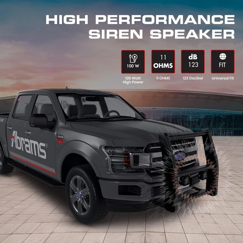 Abrams MFG Compact 100 Watt Siren Speaker - High Performance Ultra Slim Design - Image 3
