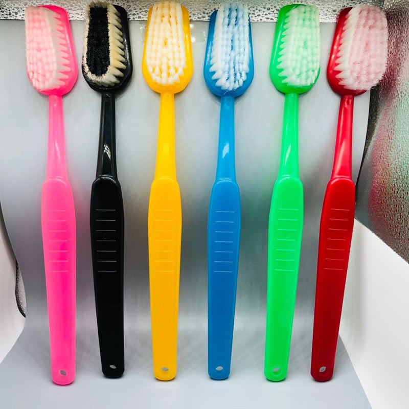 Long Handle Toothbrush Shape Bathbrush Bath Rub Back Large Toothbrush Hanging Cleaning Soft Brush - Image 2