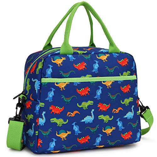 VX VONXURY Lunch Bag for Boys, Insulated Lunch Box Bag Cute Dinosaur Thermal Lunch Tote with Removable Shoulder Strap, VONXURY - Image 1