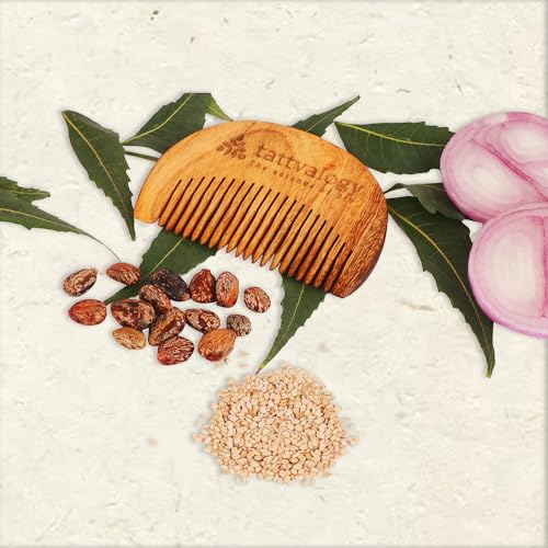 Tattvalogy Raw Neem Wood Beard Comb |Kaachi Neem Wooden Comb for Blood Circulation & Hair Growth | avoid Hair Pulling, Static Electricity, Itchy Scalp & Oil Build-Up - Image 3