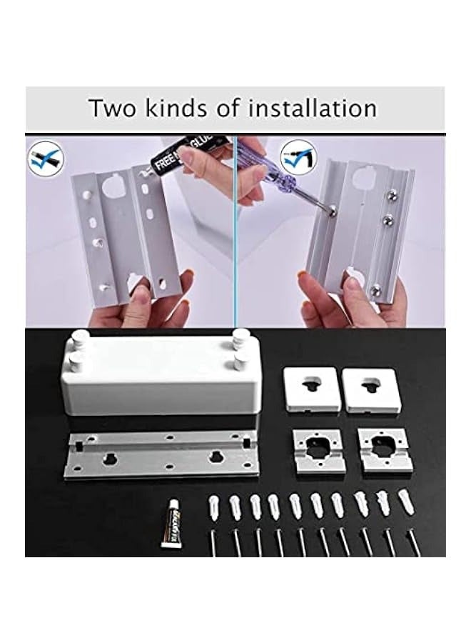 MIXDE Heavy Duty Retractable Clothesline - ABS Case, Aluminum Dryer, Adjustable Stainless Steel Rope String - Hotel Style, Drill Free & Wall Mounted - 13.8 Feet - Image 5