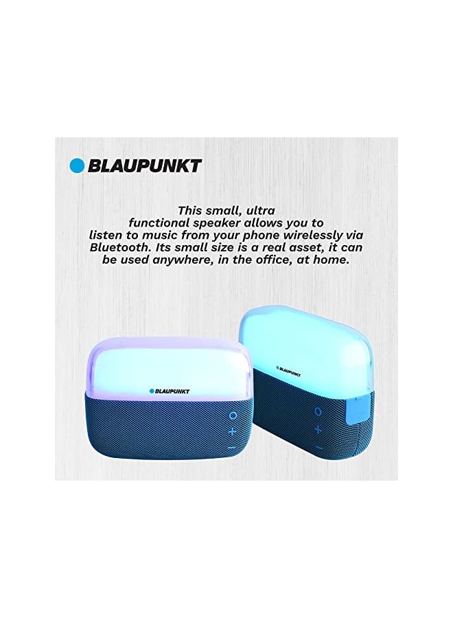 Blaupunkt بلب3050 مكبر صوت بلوتوث متعدد الألوان 5 واط باللون الأسود - Image 2