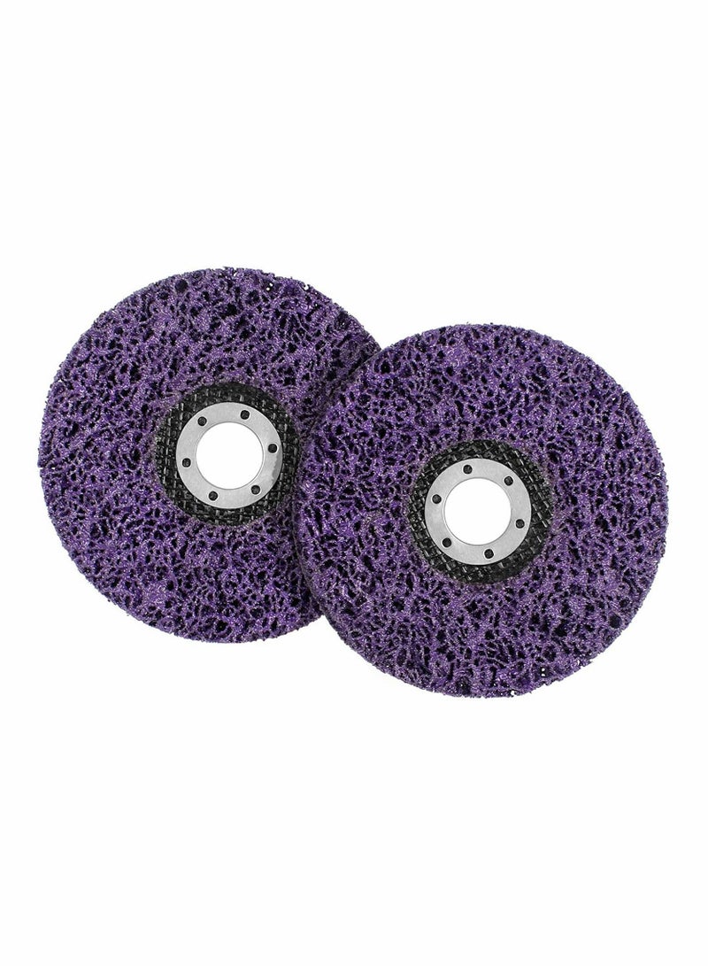 واي آند دي Strip Disc Rust Removal Wheel 125mm Polishing Poly Discs Removes Strips Paint Remover Clean for Angle Grinder Abrasive Tool (2Pack)  - Image 1