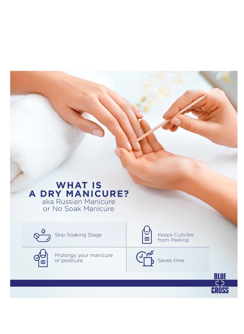 Blue Cross - Blue Cross Professional Nail Care, Hydrating, Moisturizing, Strengthening Cuticle Remover + Softener Cream for Dry Manicures, Brittle Nails, Hang Nails + Dry Cuticles, Made in USA, 2 ounce - Image 1