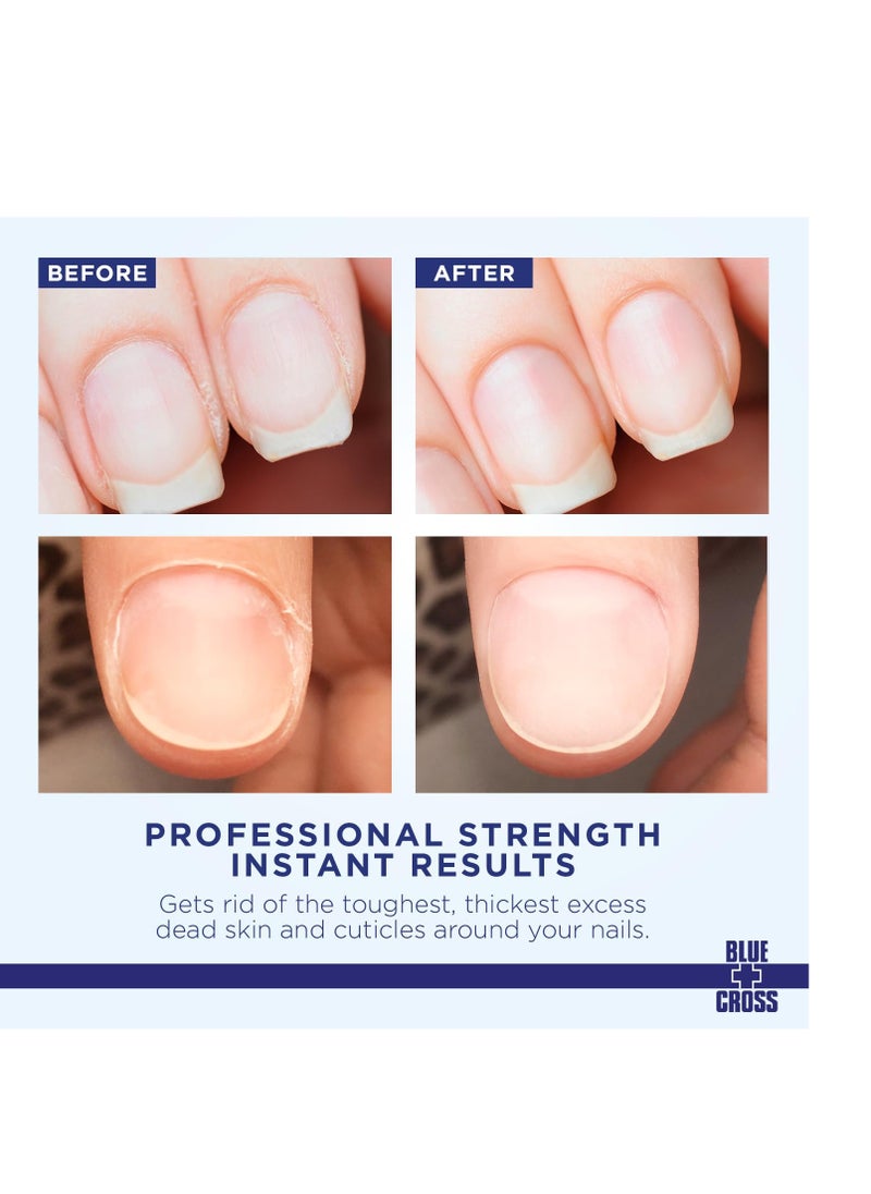 Blue Cross - Blue Cross Professional Nail Care, Hydrating, Moisturizing, Strengthening Cuticle Remover + Softener Cream for Dry Manicures, Brittle Nails, Hang Nails + Dry Cuticles, Made in USA, 2 ounce - Image 1