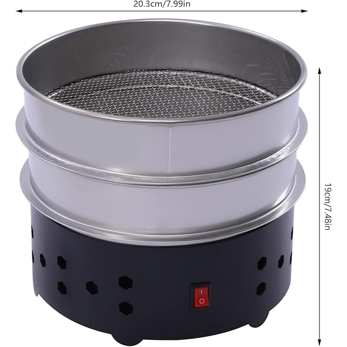 1.3lb Electric Coffee Bean Cooler, Roasting Cooling Machine with Stainless Steel Mesh Tray, 2-Layer Household Cooling Radiator, for Home Cafe Roasting, Preserving Rich Flavor - Image 2