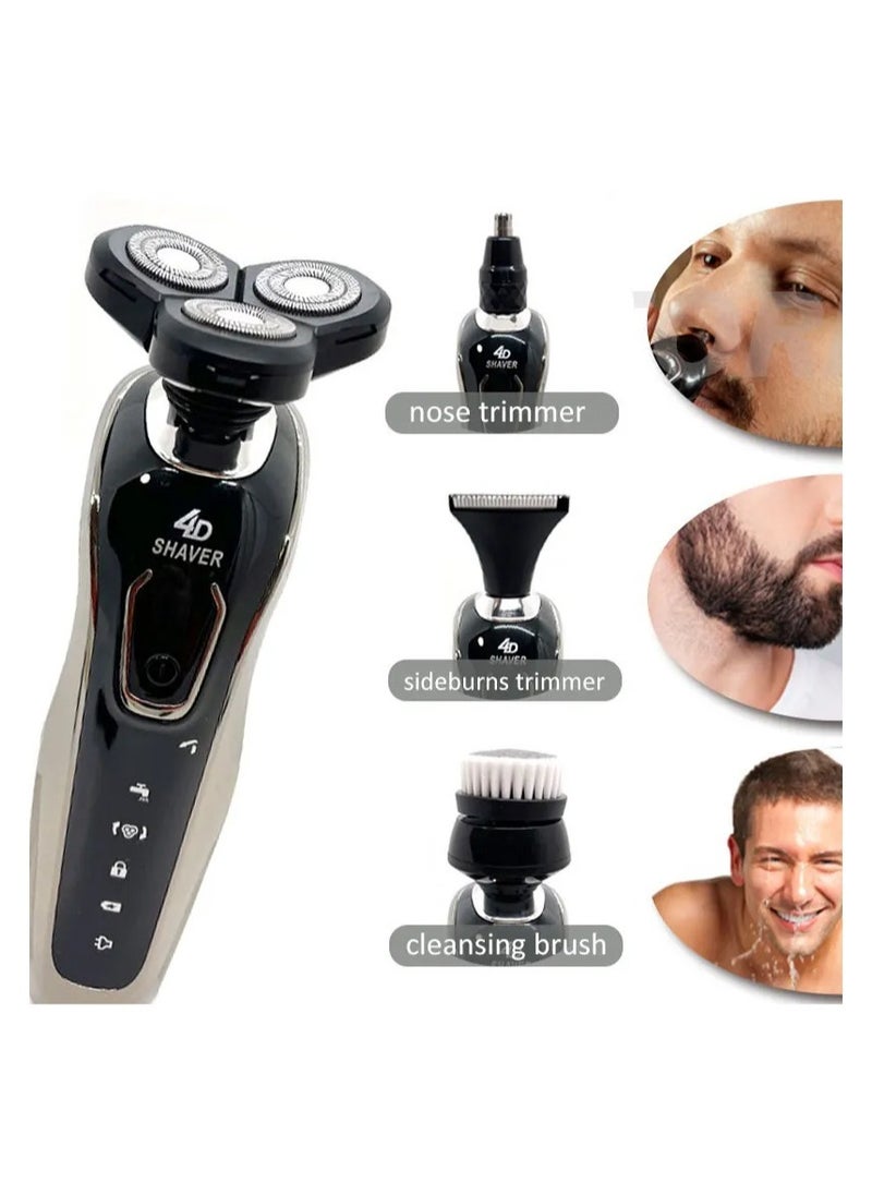 4D - New Electric Shaver for Men 4D Electric Beard Trimmer USB Rechargeable Professional Hair Trimmer Hair Cutter Adult Razor for Men - Image 1