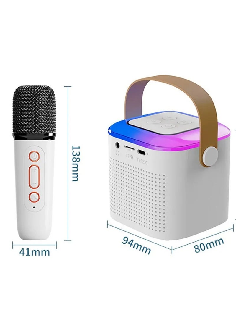 Portable Bluetooth Speaker System Bass Stereo Subwoofer Soundbar Music Player With Wireless Microphone, for Home Party, Birthday Gifts for Girls Boys Kids Adults - Image 1