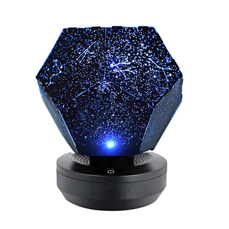 Star Projector Night Light 3 Colors Dynamic Projection Remote Control - " - " BT Music Timer Function Star Nightlight for Kids Bedroom Party - Image 1
