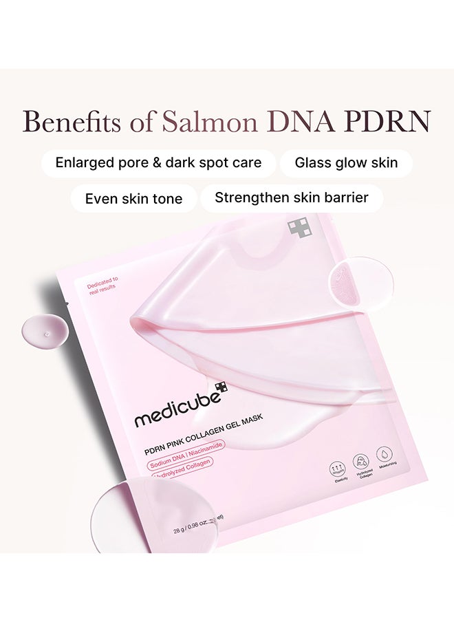 Medicube PDRN Pink Collagen Jelly Gel Mask | Overnight Face Mask For Glass Glow Skin- Elasticity, Hydrating, Firming And Moisturizing | Korean Skincare, 28G  - Image 5