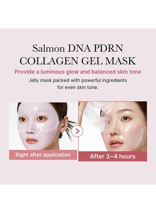 PDRN Pink Collagen Gel Mask 28g, Firming & Lifting Sheet Mask with Triple Collagen Complex, Hydrating Anti Aging Face Mask with PDRN & Allantoin for Elastic Youthful Glowing Skin - view 4