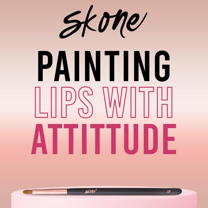 SKONE Precision Lip Brush For Smooth Applications â€“ Skone Cosmetics Bring Professional Grade Lipstick Brushes And Lip Gloss Brushes Directly To The Consumer - Image 4