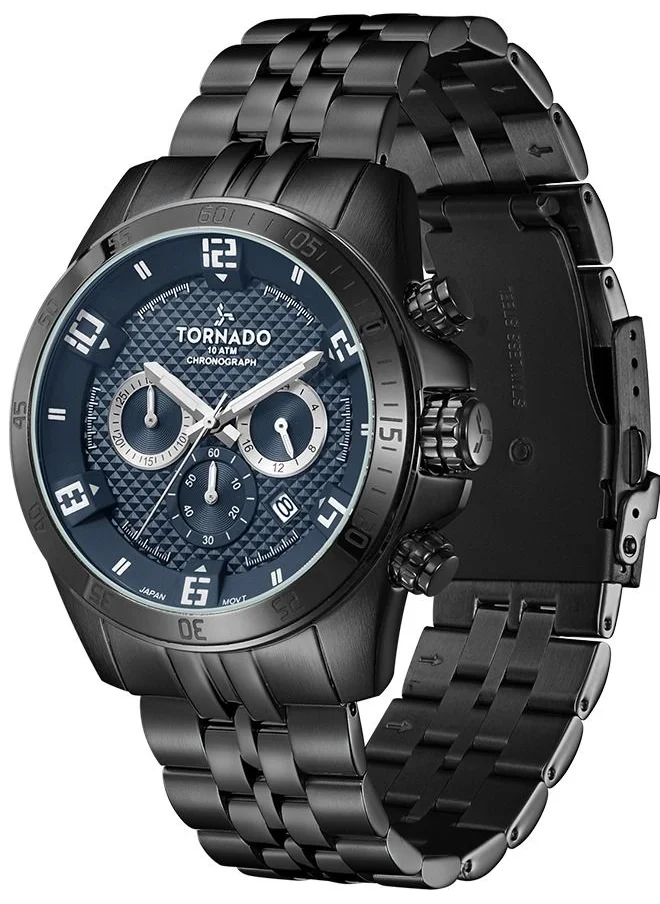 TORNADO Tornado Spectra Men's Chronograph Dark Teal Dial Watch - T3149B-BBBJ