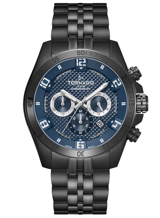 تورنيدو سبكترا ساعة كرونوغراف للرجال بقرص أزرق داكن - Image 1