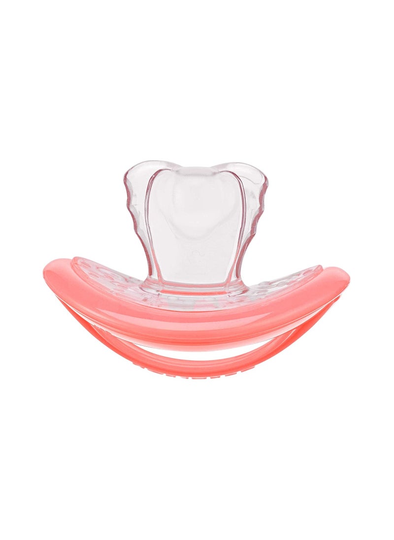 CURAPROX لهاية الأطفال من كيورابروكس. لهاية مرجانية مع صندوق تخزين، مقاس 2؛ من 10 إلى 14 كجم أو من 18 إلى 36 شهرًا، لهاية، مرجانية، قطعة واحدة.  - Image 1