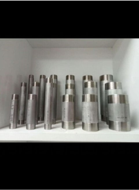 Threaded Pipe Fitting Coupler SS Barrel Nipple (11/2'' x 8'')