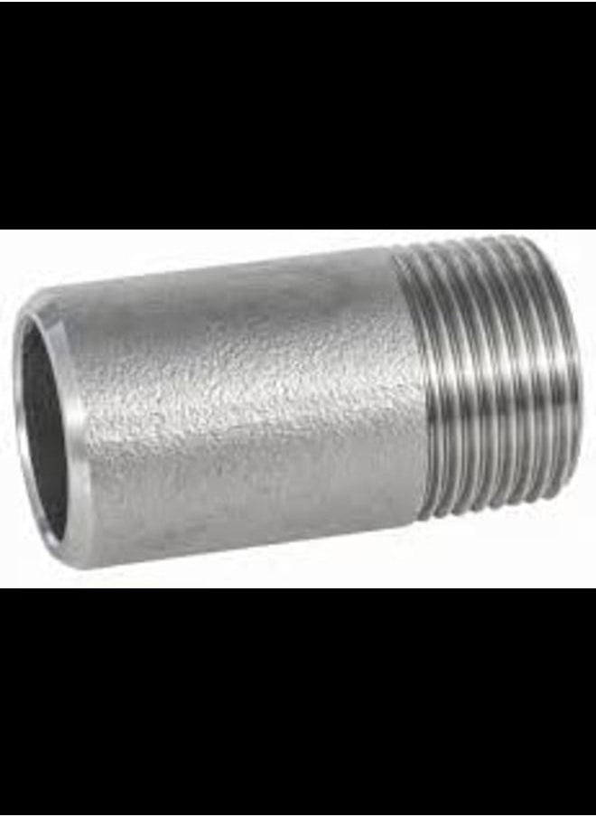 ABBASALI - Threaded Pipe Fitting Coupler SS Barrel Nipple (11/2'' x 8'') - Image 1