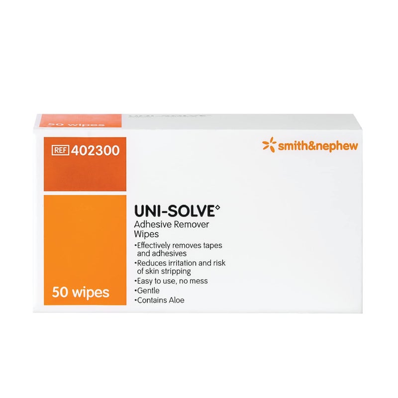 Smith&nephew مناديل إزالة اللاصق Uni Solve 402300، عبوة من 50 - Image 1