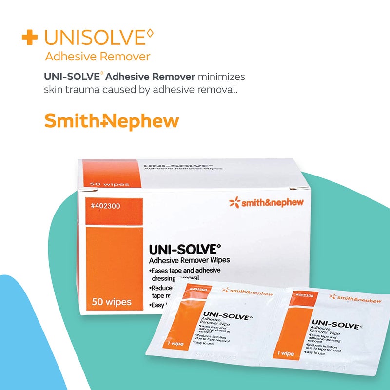 Smith&nephew مناديل إزالة اللاصق Uni Solve 402300، عبوة من 50 - Image 2