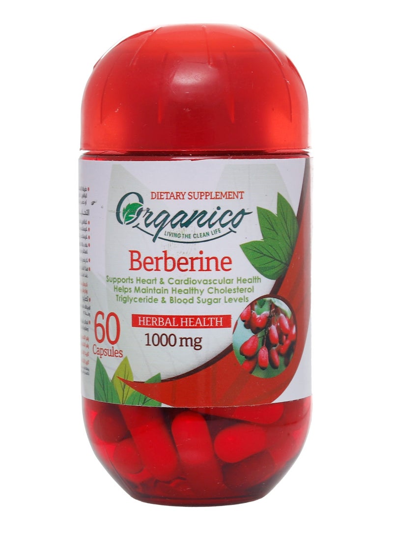Organico 60 Capsules Berberine 1000 Mg  - Image 1