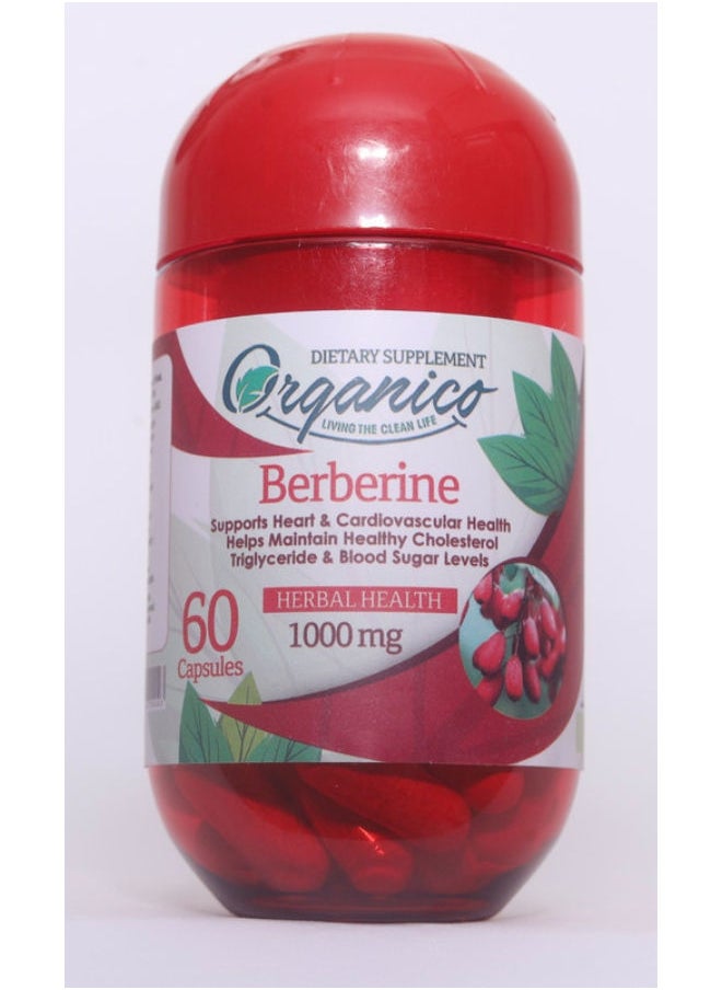 Organico - 60 Capsules Berberine 1000 Mg - Image 1