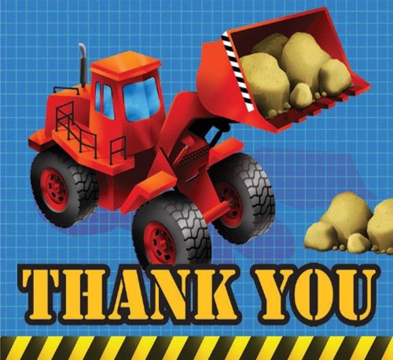 CREATIVE CONVERTING 8-Count Thank You Notes, Under Construction - Image 2