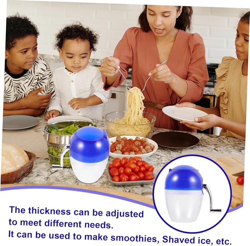 آلة تقطيع الثلج اليدوية مع نصل من الفولاذ المقاوم للصدأ للمنزل والتخييم والحفلات - Image 3