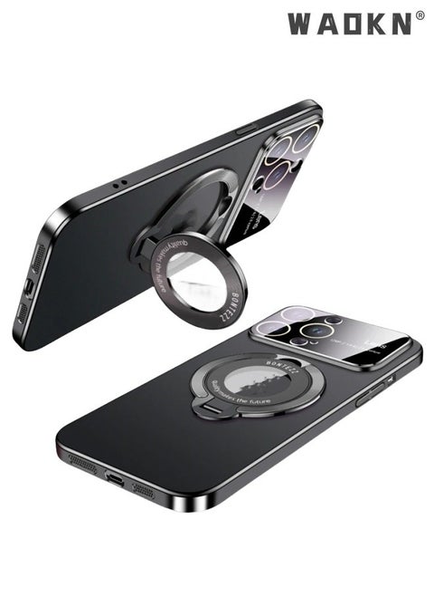 For iPhone 15 Pro Max Case with Magnetic Invisible Stand, Compatible with MagSafe, Official Color Match for iPhone, Phone Cover with Lens Protection,iPhone 15 Pro Max 6.7'' Shockproof Phone Shell