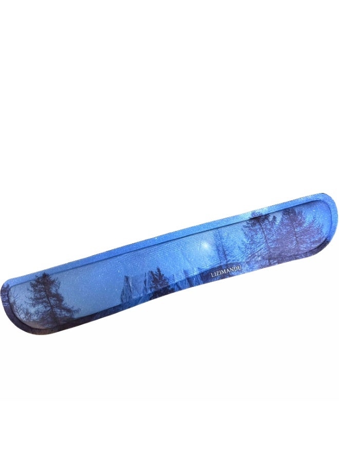 Blue Forest Memory Foam Keyboard Wrist Rest – Ergonomic Pad for Comfortable Typing & Wrist Pain Relief