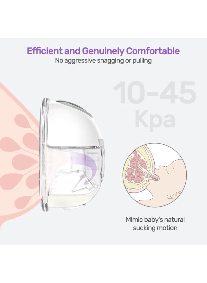 ibsun ibsun Breast Pump, Hands Free Electric Wearable Breast Pump with 4 Mode, LCD Display, 19/21mm  Silicone valve, 1 Pack - Image 2