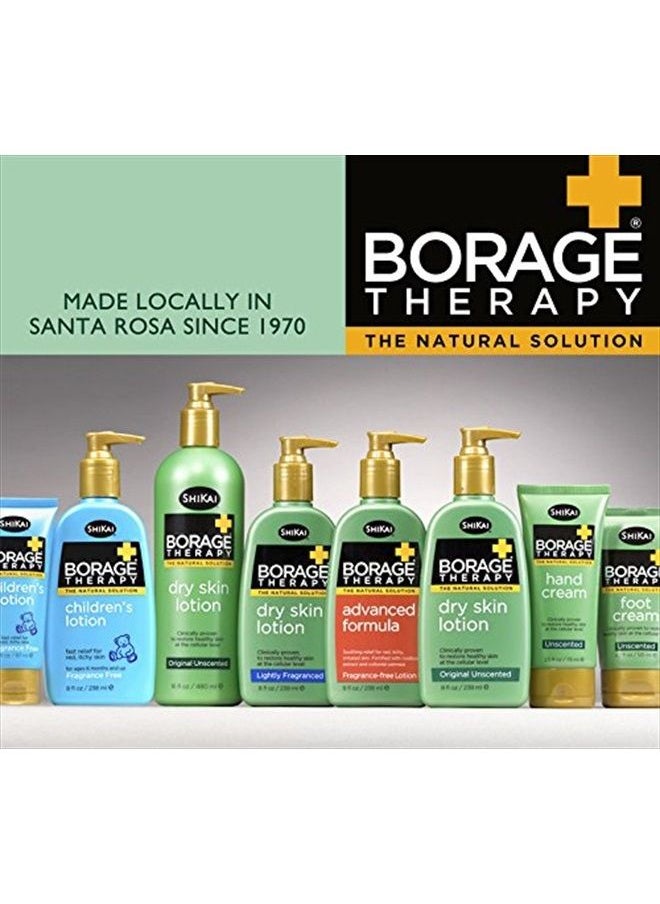 Borage Therapy Dry Skin Lotion, Plant-Based Soothing & Moisturizing Relief For Dry, Irritated & Itchy Skin, Non-Greasy, Sensitive Skin Friendly (Original Unscented, 16 Ounces)