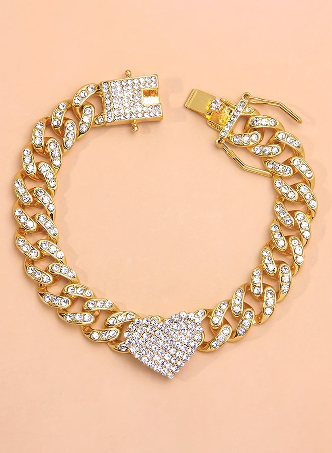 تايك تو خلخال بسلسلة مزينة بتفاصيل قلب - Image 2