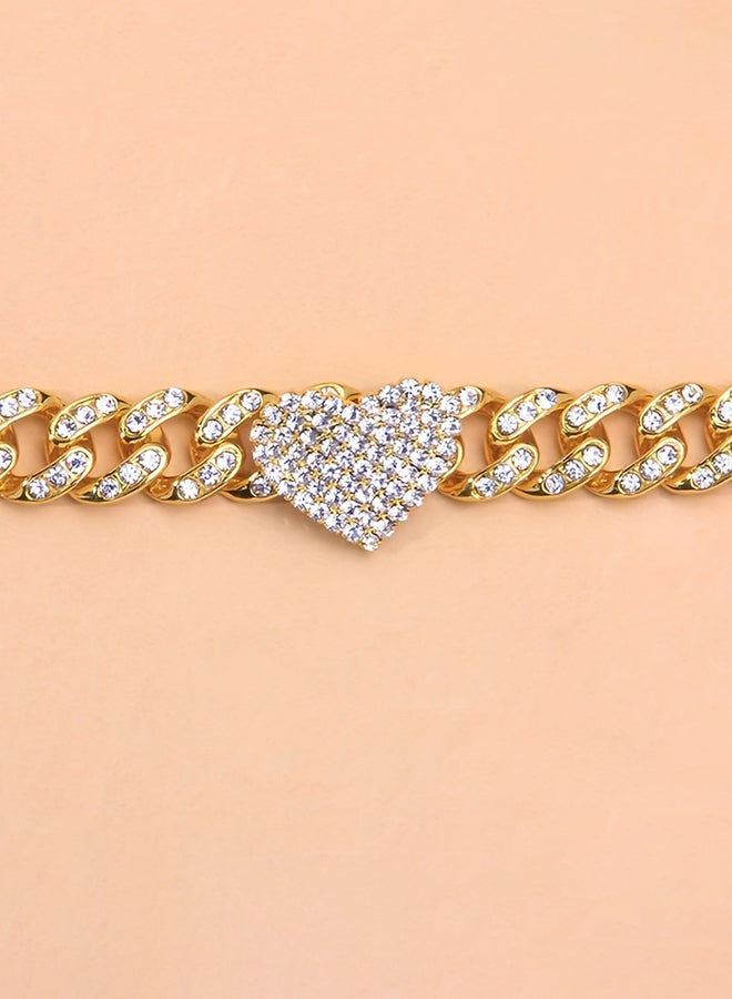 تايك تو خلخال بسلسلة مزينة بتفاصيل قلب - Image 3