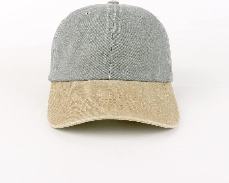 LANGZHEN Unisex Baseball Cap 100% Cotton Fits Men Women Washed Denim Adjustable Dad Hat - Image 2
