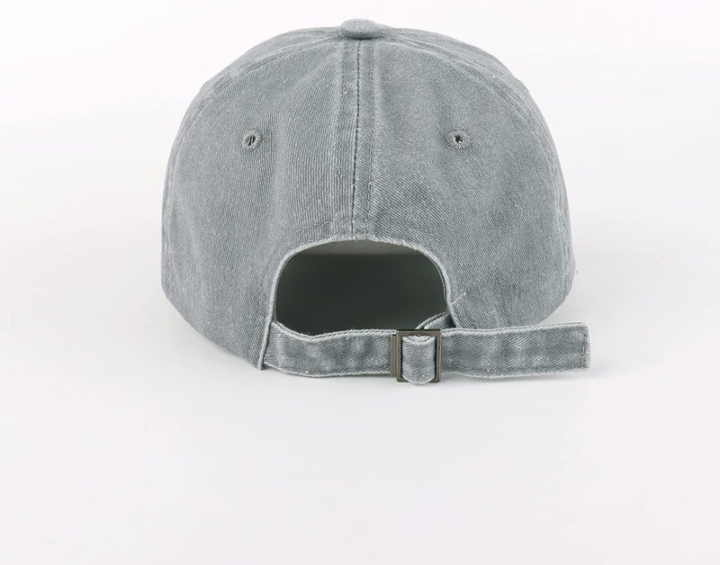 LANGZHEN Unisex Baseball Cap 100% Cotton Fits Men Women Washed Denim Adjustable Dad Hat - Image 3