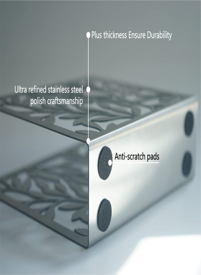 Yeaco Stainless Steel Freestanding Modern Napkin Holder/Tissue Dispenser, for Kitchen Countertops, Dining Table, Indoor & Outdoor - Image 4