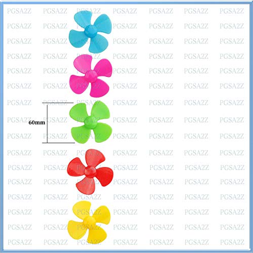 PGSA2Z Plastic Dc Motor Propeller, Multicolour, 35 Pcs Shaft and 4 Wing Propeller - Image 3