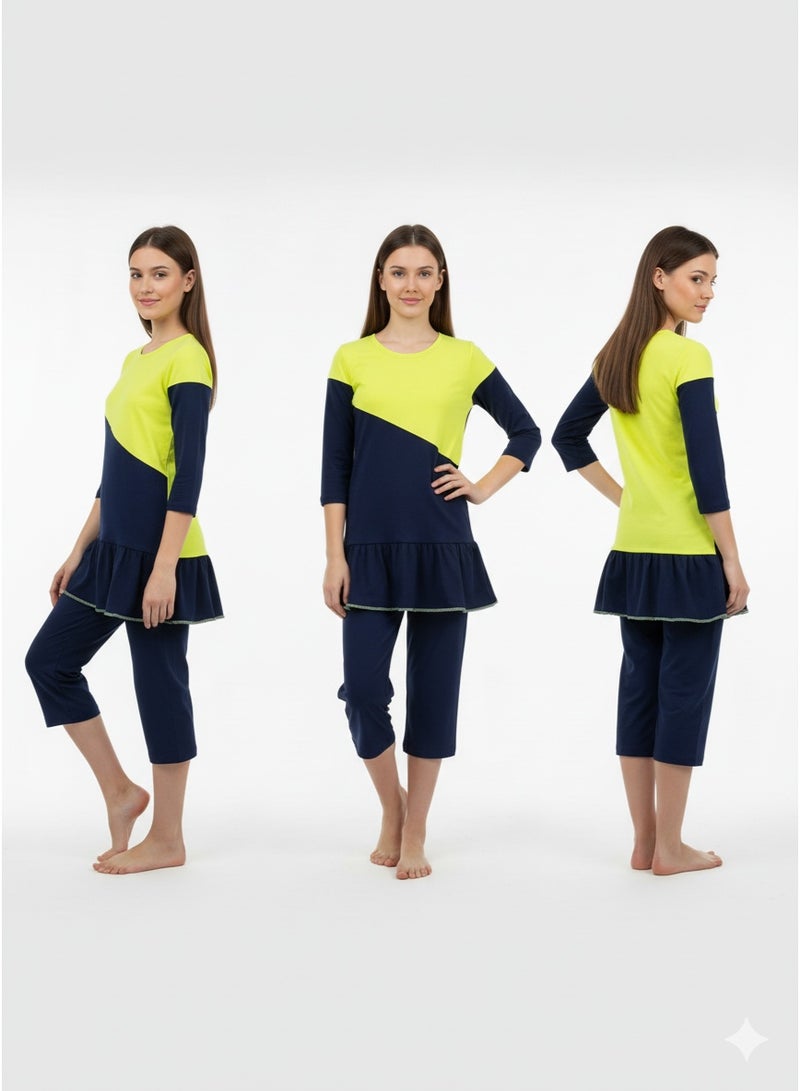 سيزار طقم بوركيني للبنات من  قطعتين - Image 4