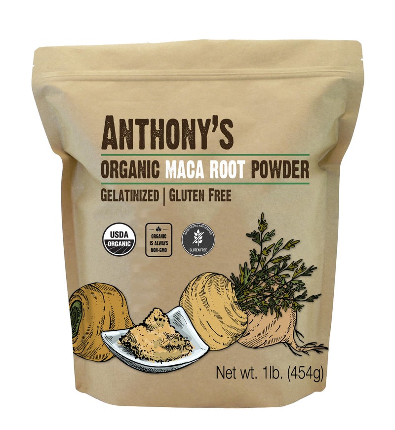 Anthony's Organic Maca Root Powder, 1 lb, Gelatinized for Enhanced Bioavailability, Gluten Free, Non GMO - Image 1