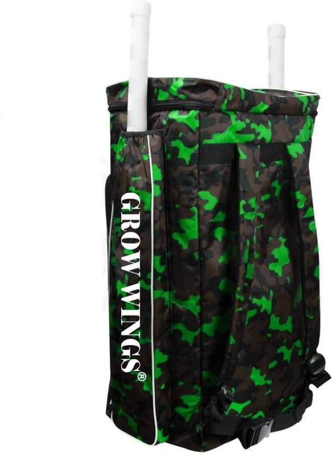 Grow wings MS Dhoni Cricket Kit Bag Extra Quality Heavy Padded Cricket Kit Bag (Green) - Image 4