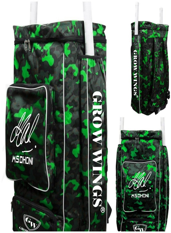 Grow wings MS Dhoni Cricket Kit Bag Extra Quality Heavy Padded Cricket Kit Bag (Green) - Image 5